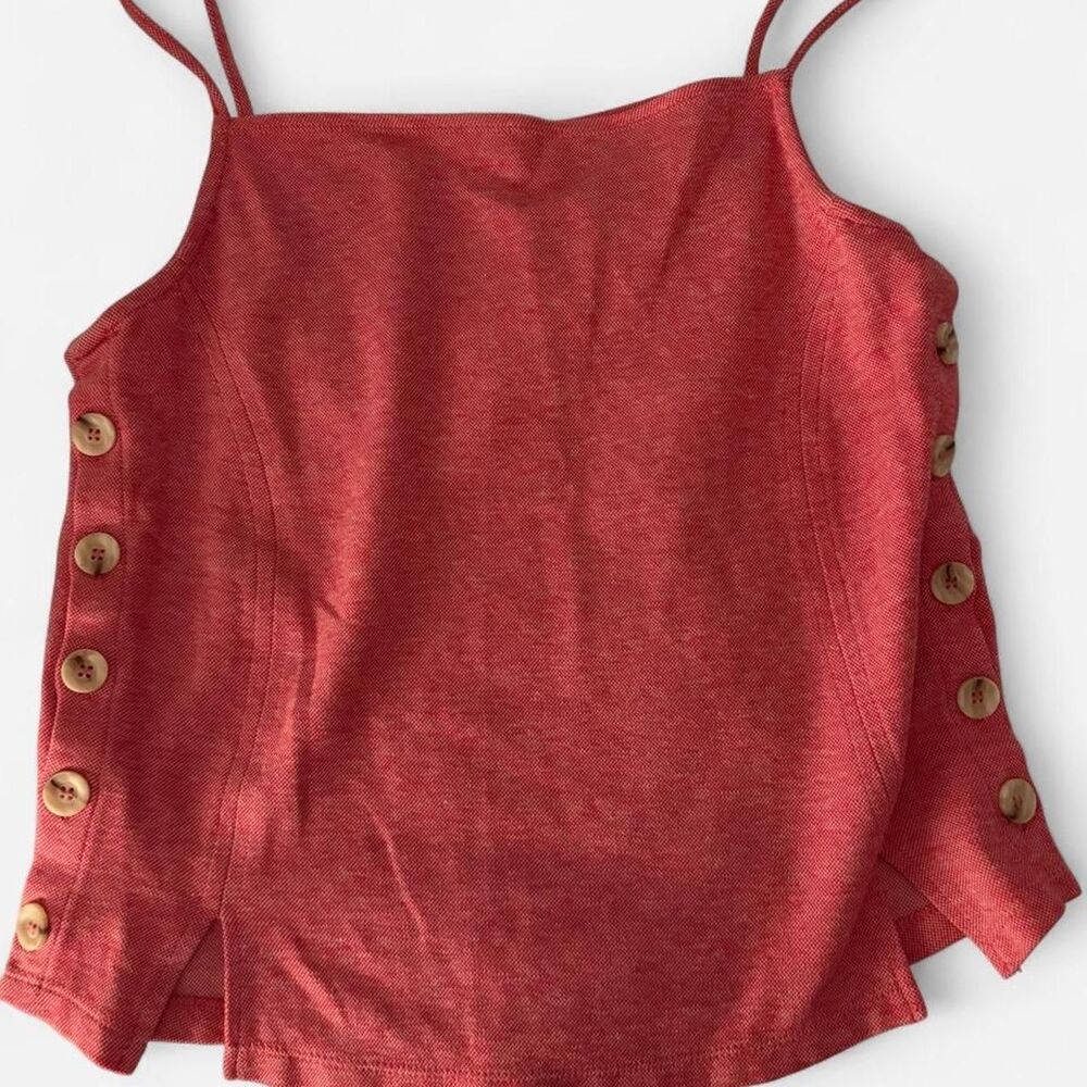 Anthropologie Women's Pink and Red Vest